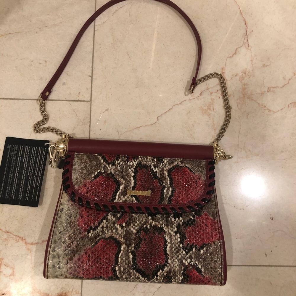 Cavalli python leather handbag - Picture 4 of 15